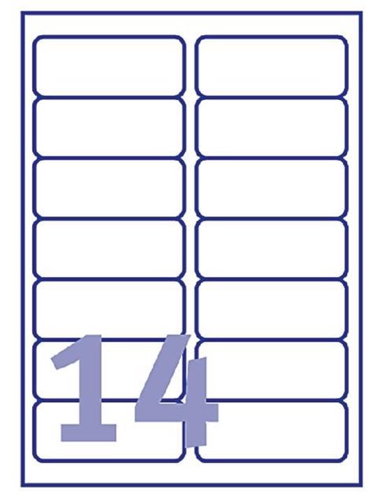 Étiquettes Transparentes Avery J8563-10 - 99.1x38.1mm Pour Imprimante Jet D'Encre - Adhésives Discrètes