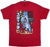 Disney Lilo & Stitch - T-shirt homme Stitch japonais - XL - Rouge