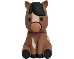 Paard Usb Stick 8 GB - Origineel verjaardag cadeau idee vrouwen, vriendin, tiener paarden meisjes of paardenliefhebber - bruin - Cadeauset Geschenkset Pakket - Schoencadeautjes Sinterklaas voor Grote Kinderen - Kerstpakket - Grappige Gadgets - Jongen