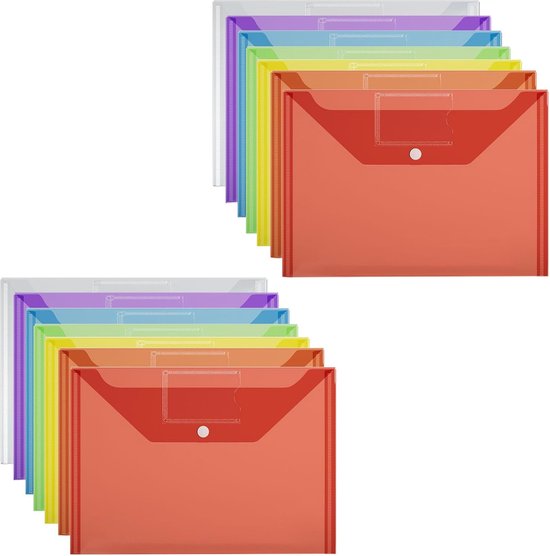 JAPCHET Lot de 100 pochettes transparentes A4 en plastique
