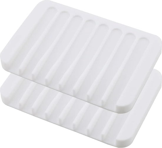 AUEAR, 4 Pack Lotus Bloem Vorm Siliconen Zeepbakje Lotus Zeephouder Stand voor Bar Zeep