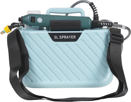 Elektrische Drukspuit 5 Liter - Baterij Aangedreven Tuinsproeier met Verstelbare Sproeistang en USB Oplaadpoort — afbeelding 4