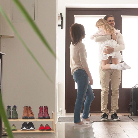 Étagère à chaussures empilable en Bamboe avec 2 niveaux pour 6 paires de Chaussures pour femmes - Conception peu encombrante pour le couloir ou la chambre