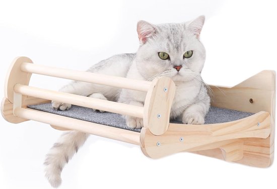 Kat klimplanken, klimmen houten huisdier drijvend bed, kat