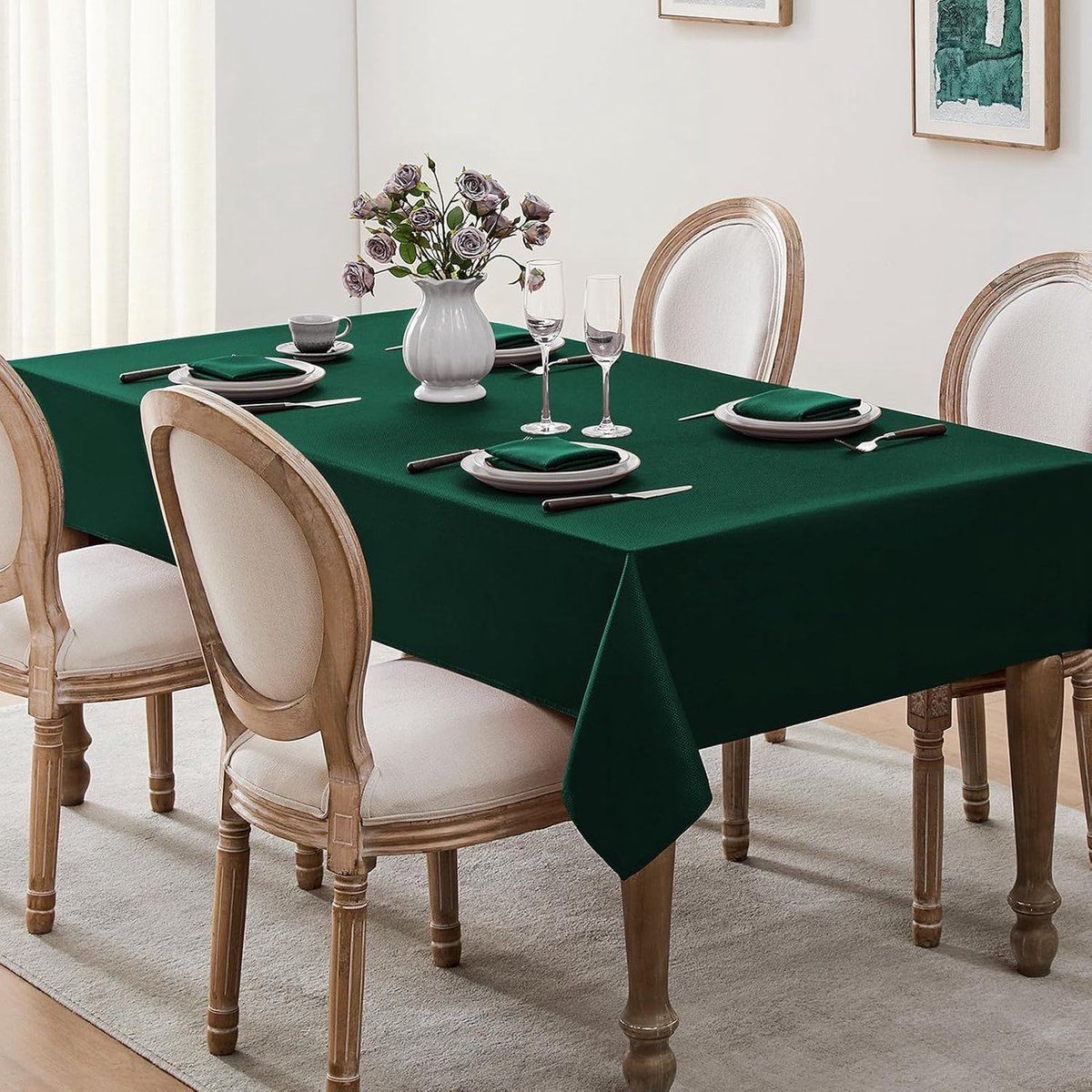 Goodivery ® Elegante Tafelloper in Groen voor Binnen- en Buitengebruik - 80 x 80 cm