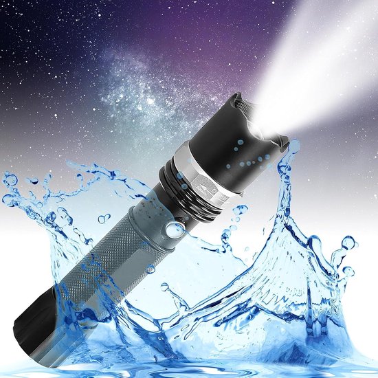 Flashlight LED Extreme Tactical Rechargeable - Bright Lumen, Li-ion ...