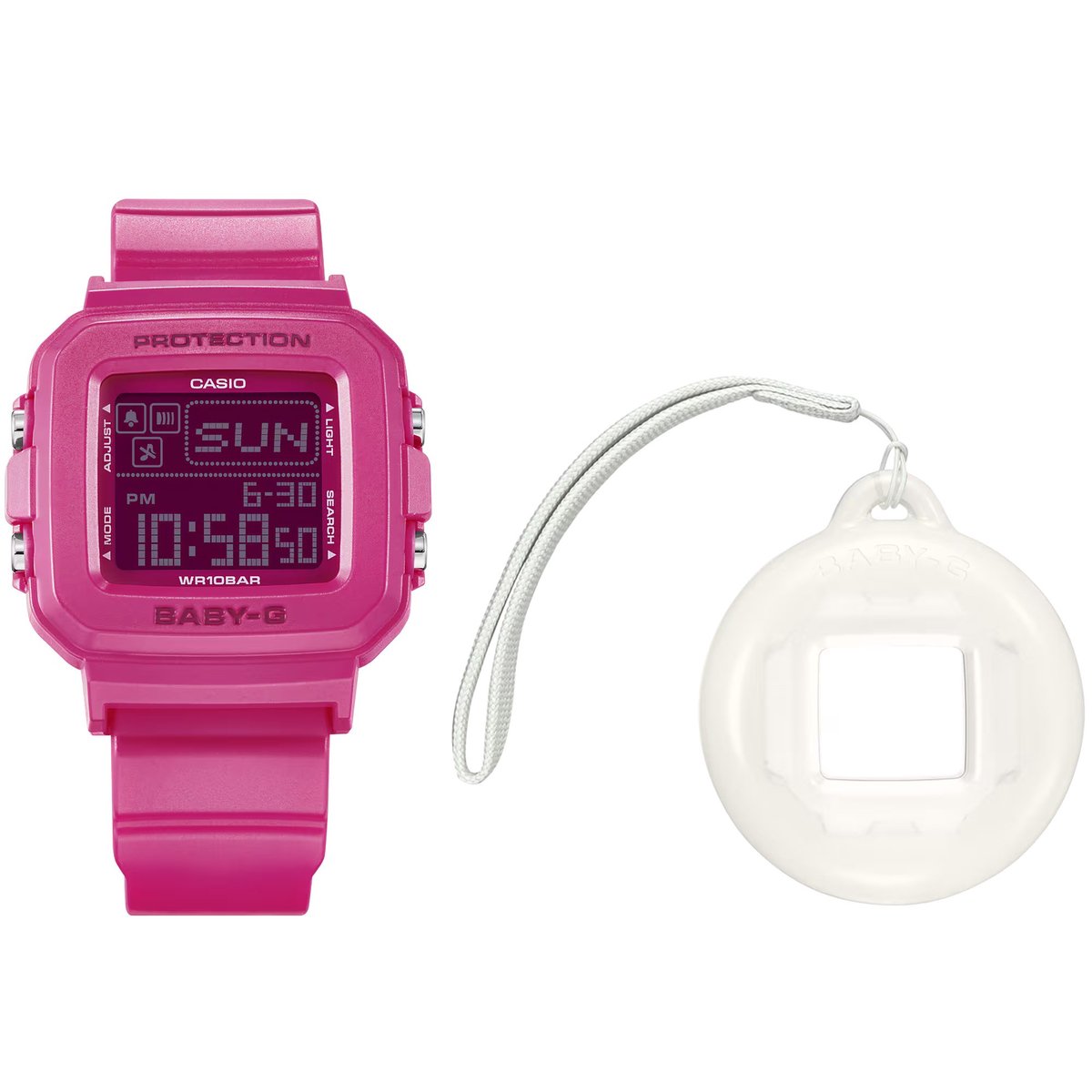 Casio Baby-G + Plus BGD-10K-4ER Horloge - Kunststof - Roze - Ø 38 mm