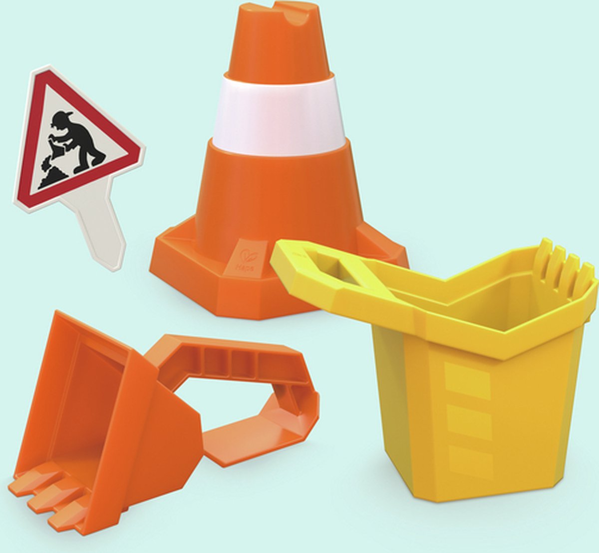 Hape Sandspielzeug-set „baustelle“