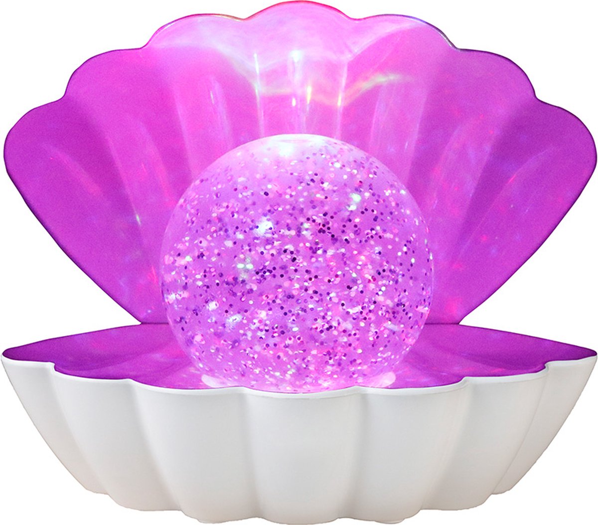 i-Total Schelp Glitter Lamp - Sfeerlamp - RGB-kleurveranderde LED-lamp met glitters - 0.6 W - XL2930