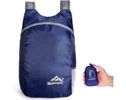 WiseGoods Rugtas Opvouwbaar Lichtgewicht - Rugzak Heren en Dames Outdoor - Backpacken - Camping - 20L - Donkerblauw
