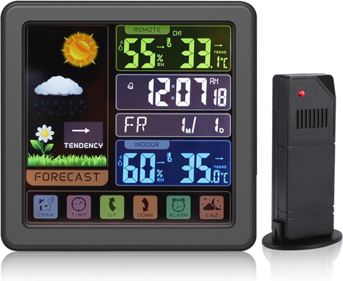 Digitaal Weerstation met Kleurendisplay en Weersverwachting