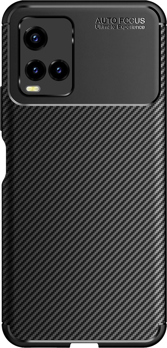 Cazy hoesje geschikt voor vivo Y33s - Rugged TPU - Zwart