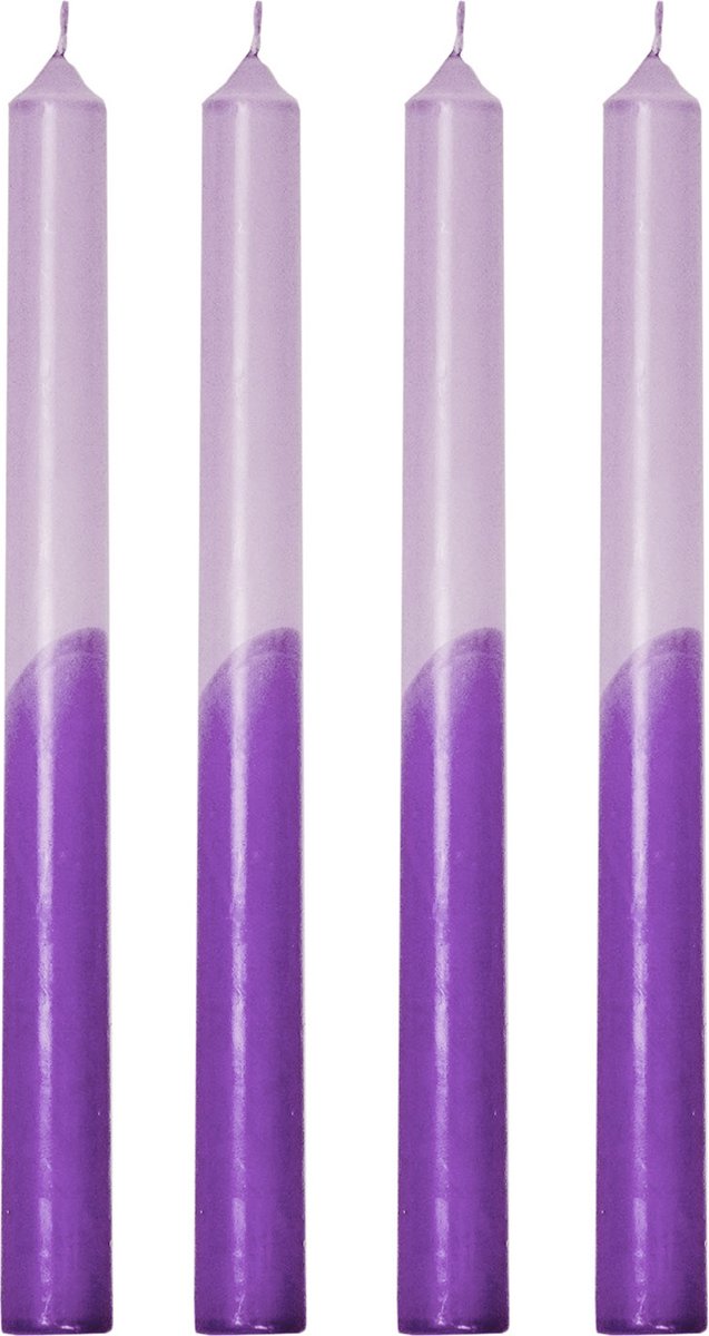 Kaarsen- Dipdye - Wax- Lila/ Paars - S4- 25,8x9,5x2,5cm