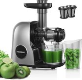 Bol.com Professionele Slow Juicer voor Groenten en Fruit - Stille Motor en Gemakkelijk te Reinigen aanbieding