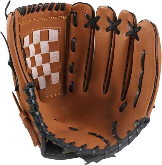 Gants de baseball - Gants de softball - Sport - Plein air - Baseball - Softball - Gants de softball pour joueurs - Gants de softball pour débutants - Unisexe - Coupe enfant - 10,5 pouces - Marron