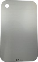 rvs snijplank 14,5 x 23,5 cm (klein formaat) - roestvrijstalen snijplank - ultradun - snijplanken vaatwasserbestendig - oDaani