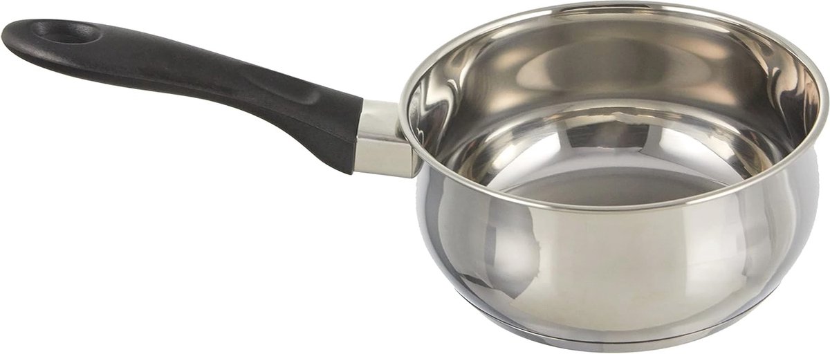 Roestvrijstalen Steelpan 14 cm - Warmte-isolerende Handgrepen