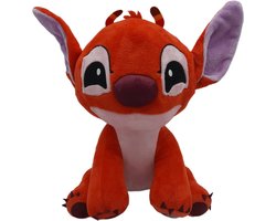 foto van Disney - Lilo en Stitch - Knuffel - Leroy - Rood - Pluche - 25 cm