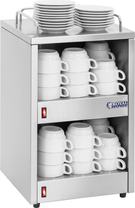 Kopjeswarmer - voor maximaal 72 kopjes - 2 opslagruimten - Royal Catering — afbeelding 4