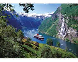 Ravensburger puzzel landschap Noors Fjord - 1000 stukjes legpuzzel.