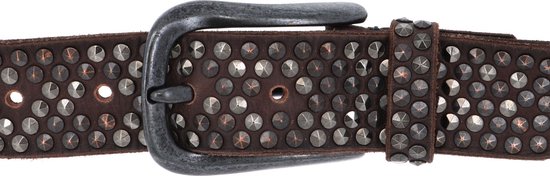 b.belt Cuir Ceinture Zoe Black Leather Belt W105 Dark Brown Brun