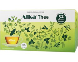 Alka® Thee - Basische Kruidenthee - 96 Filterzakjes - 52 Verschillende soorten kruiden - Unieke samenstelling - Basisch, lekker en 100% puur natuur
