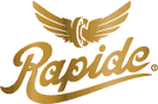 Gouden 'Rapide' logo met vleugels.