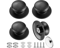Pannendeksel knop - Pot Deksel Knop - Universele - 4 stuks - voor deksel pannen en potten vervangen - Pan Deksel Holding Handvat - Pandeksel - Keuken Kookgerei Knop Handvat