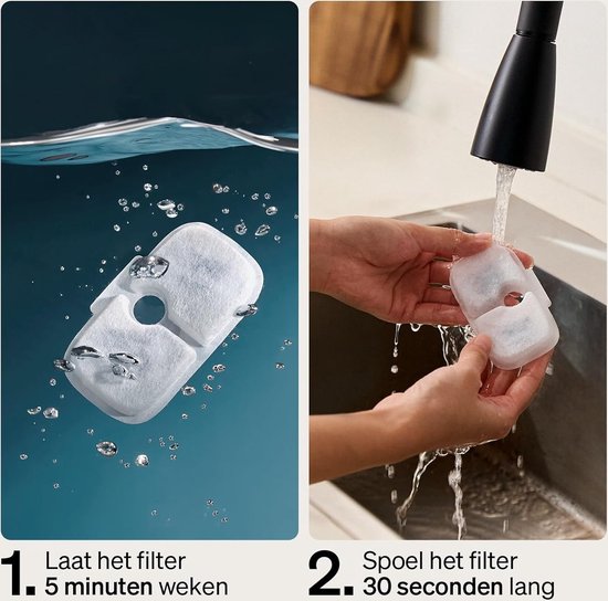 Officiële POOEKEN 12-packs (6 filters - 6 sponzen) voor B3 batterijkattenfontein
