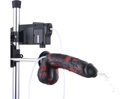Spuitende Fantasy Dildo KlicLok® en Zuignap 21 cm inclusief glijmiddel launcher