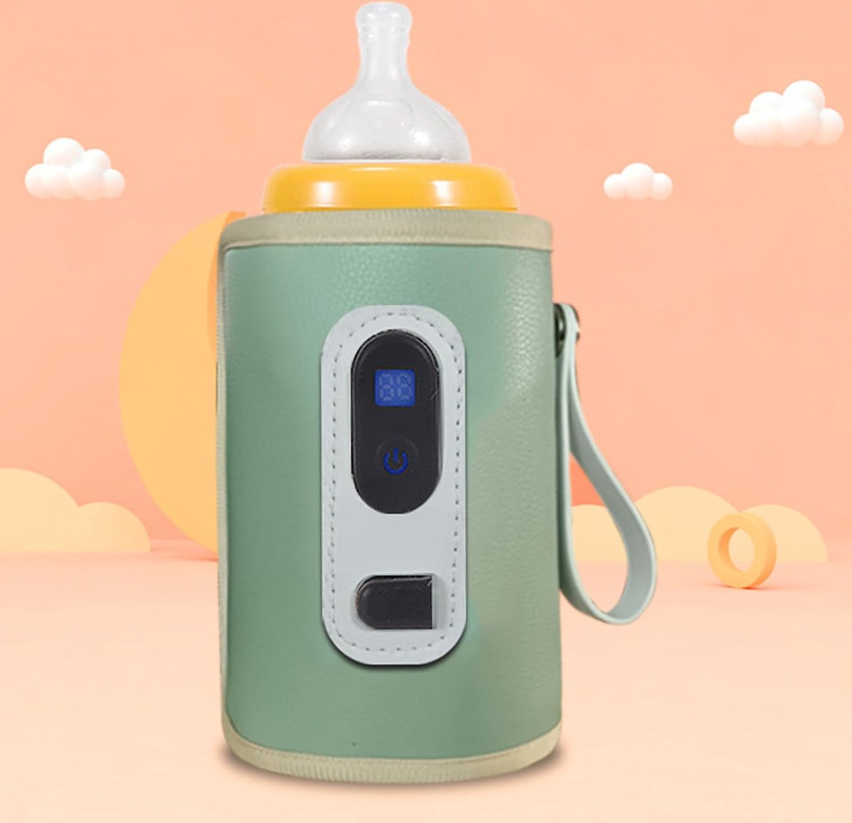 Goedkoopste Lexium Flessenwarmer Onderweg - Draagbare Flessenwarmer - Oplaadbaar - Flesverwarmer - Babyvoeding