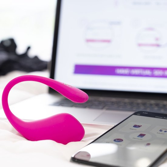 Lovense - Lush 3.0 - Draagbare Vibrator - Vibrerend Ei - Appgestuurd Luxe Vibratie Eitje - Sex Toys voor Vrouwen - Vibrators voor Vrouwen - Sex Toys voor Koppels - Roze