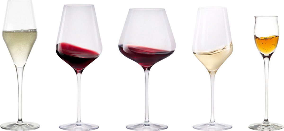 Wein- und Sektgläser Quatrophil Set van 30