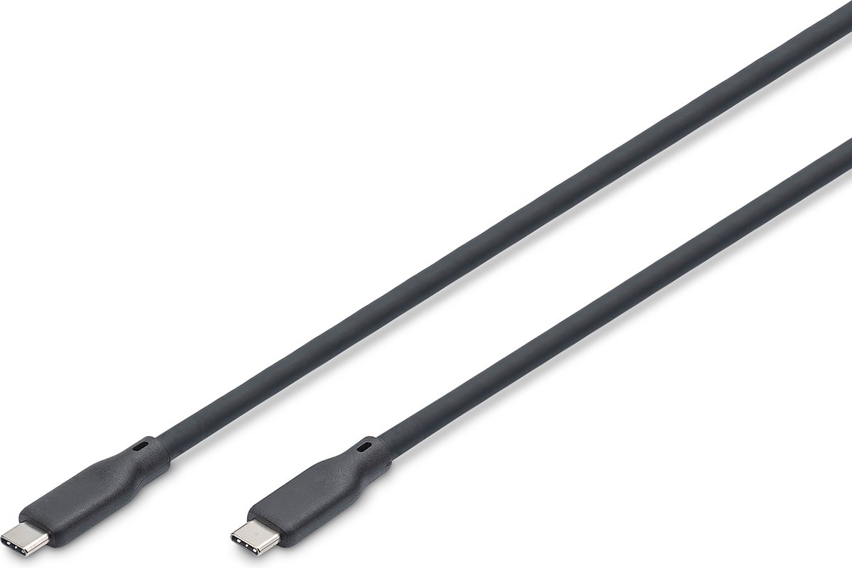 Digitus AK-300344-010-S USB-kabel USB4 Gen 2x2 1 m USB C 20 Gbit/s 240 W Zwart