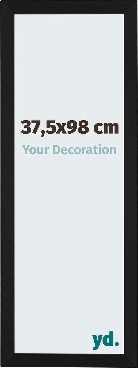 yd. Your Decoration - Fotolijst 37,5x98 cm - MDF - Zwart Mat - Catania