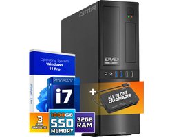GMR Ultra Slim i7 Office PC - Business Office Computer | 32 GB RAM | 1000GB SSD | DVD±RW | USB 3 | Windows 11 Pro | WiFi-Bluetooth GMR Ultra Slim i7 Office PC - Business Office Computer | 32 GB RAM | 1000GB SSD | DVD±RW | USB 3 | Windows 11 Pro | WiFi-Bluetooth
