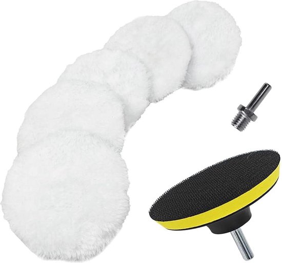 SIQUK 16 Stuks Polijsten Pads Kit 75mm Buffing Pads Auto Foam Wax Buffer Polijstmachine Bevestiging voor Boor, 3 Inch SIQUK 16 Stuks Polijsten Pads Kit 75mm Buffing Pads Auto Foam Wax Buffer Polijstmachine Bevestiging voor Boor, 3 Inch