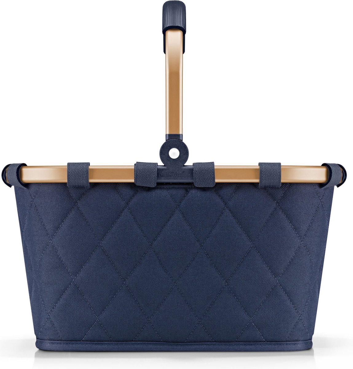 Reisenthel Carrybag Boodschappenmand Maat XS - 5L - Frame Rhombus Midnight Gold Blauw