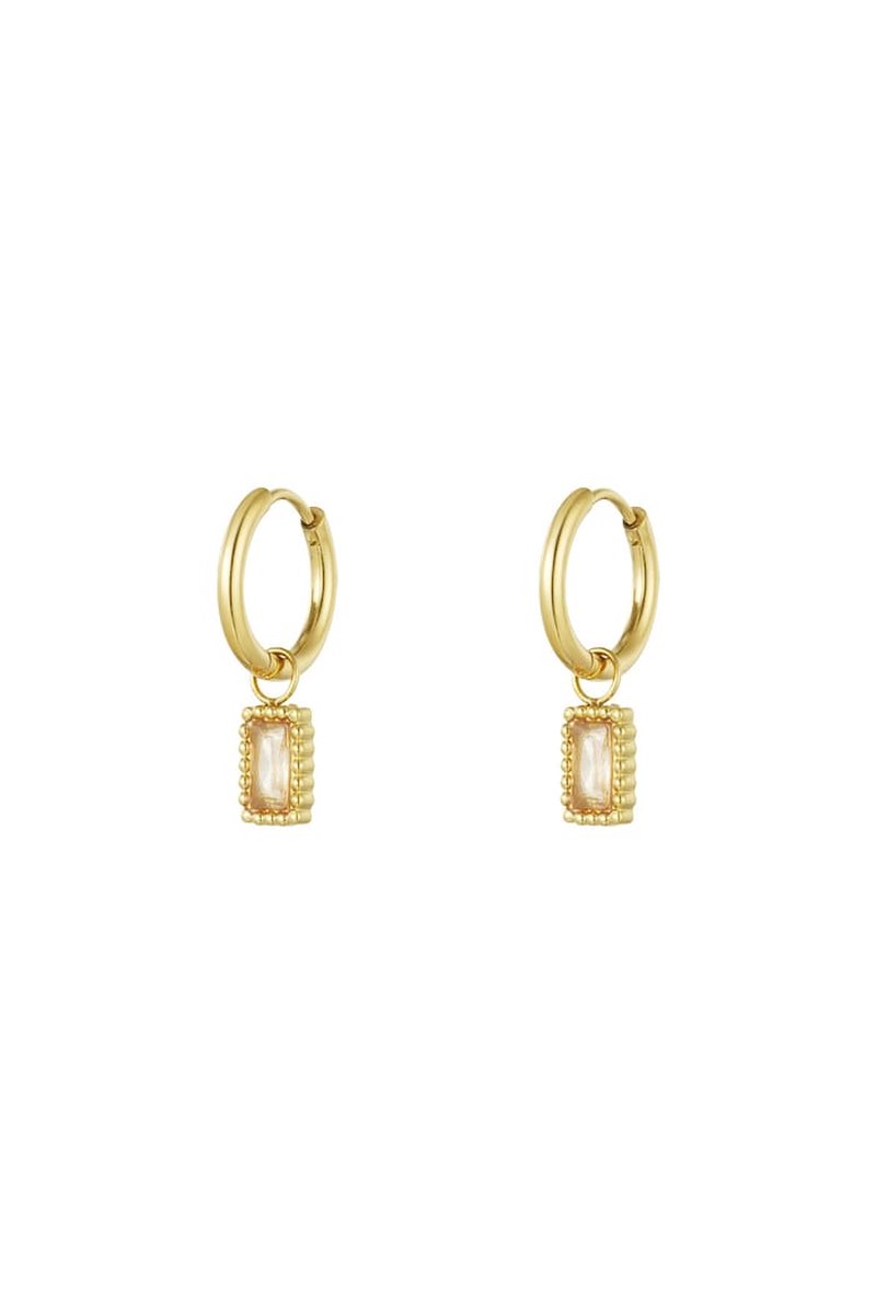 Bijoutheek Oorhangers Classy Sparkle Champagne