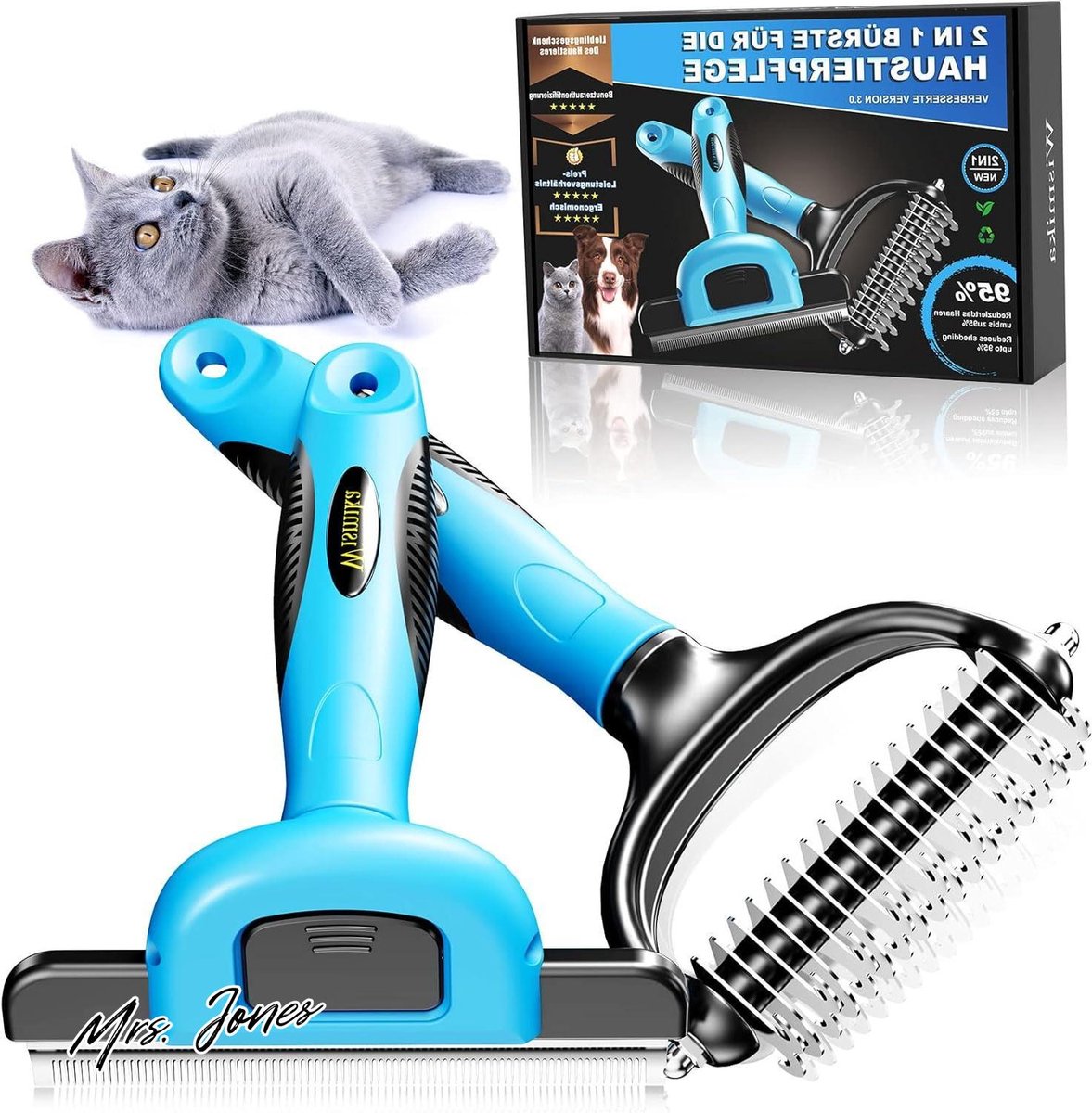 Mrs. Jones Collection Stylish Honden/kattenborstel