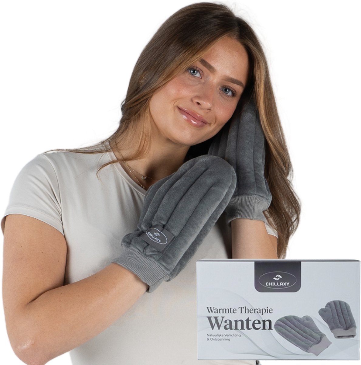 Goedkoopste Chillaxy - Reuma Handschoenen - Artritis Handverwarmer - Pittenzak - Kersenpitkussen - Handwarmers - Lavendel