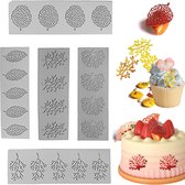 Moules à Dentelle En Silicone Pour Pâtisserie - Idéal Pour Gâteaux, Chocolat, Fondant Et Même Savon !