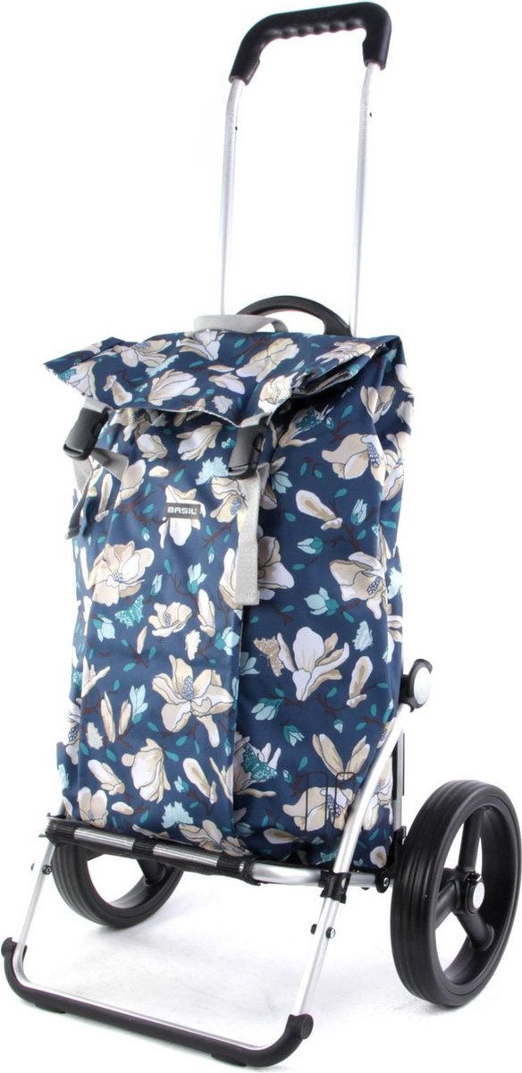 Andersen SHOPPER MANUFAKTUR Boodschappentrolley Royal Shopper Basil Magnolia 37L Blue Blauw Veelkleurig 107cm