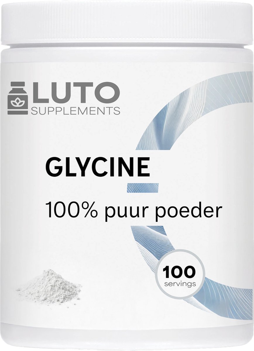 Goedkoopste Glycine Puur - 500 gram zuivere poeder - 100 servings - 100 L-Glycine Aminozuur - 3 Maand voorraad - Veganistisch - geen toevoegingen - Luto Supplements