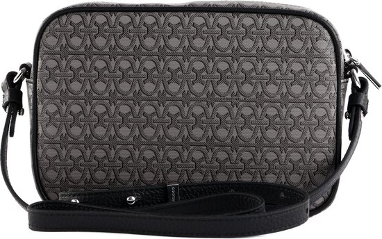 COCCINELLE Sac à épaule bandoulière Beat Coat. Monogram Crossbody Bag Multi Noir / Noir Gris