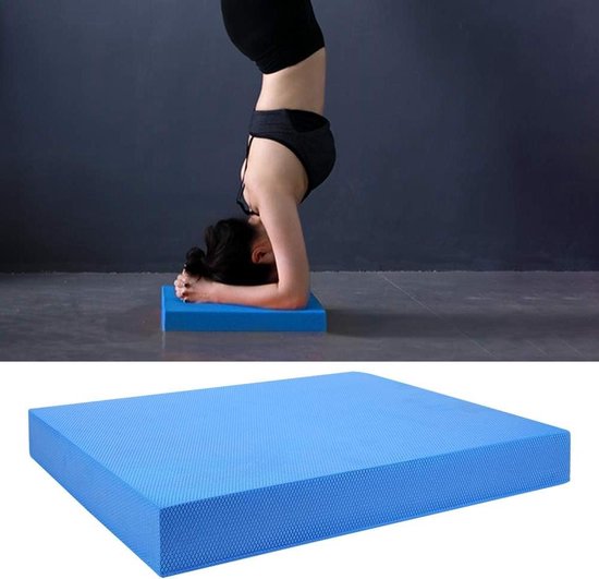 Navaris Balance Pad - Balanskussen voor een betere balans, coördinatie en stabiliteit - 50 x 39 x 6,5 cm - Voor fysio, gymnastiek of yoga - Zwart