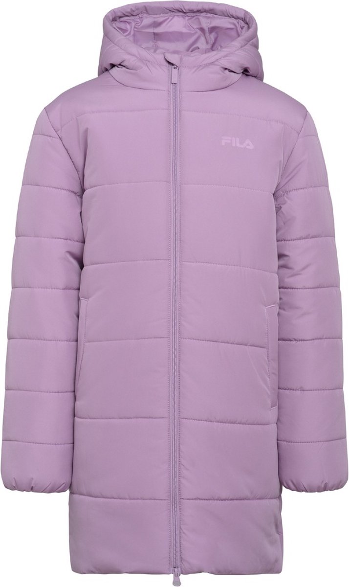 Fila Teens meisjes gewatteerd jack Bergkamen Long Puff Jacket Valerian-146/152 Paars