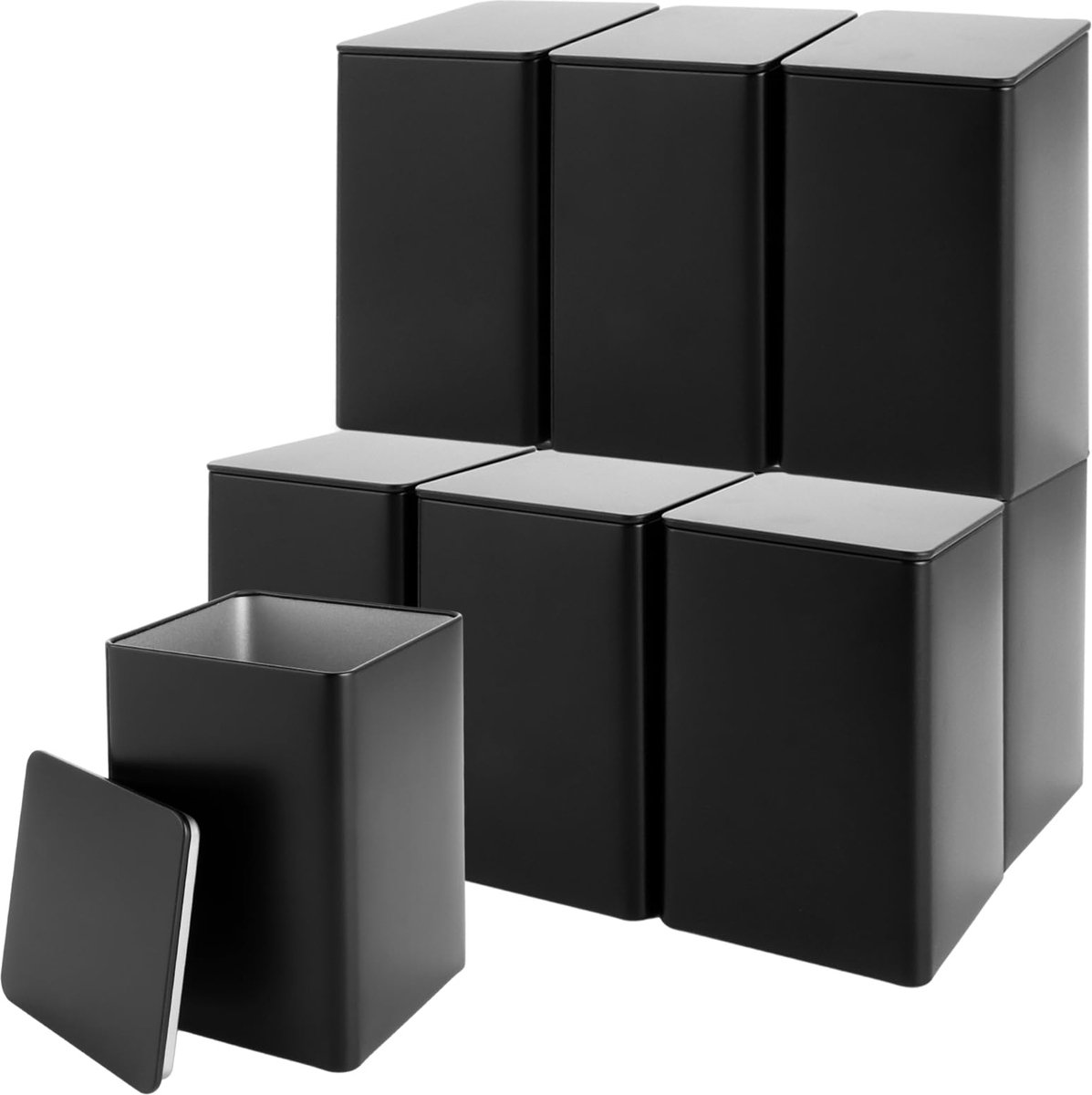 La'Moussawi ® Set van 10 Klassieke Theeblikken voor Verse Thee en Meer