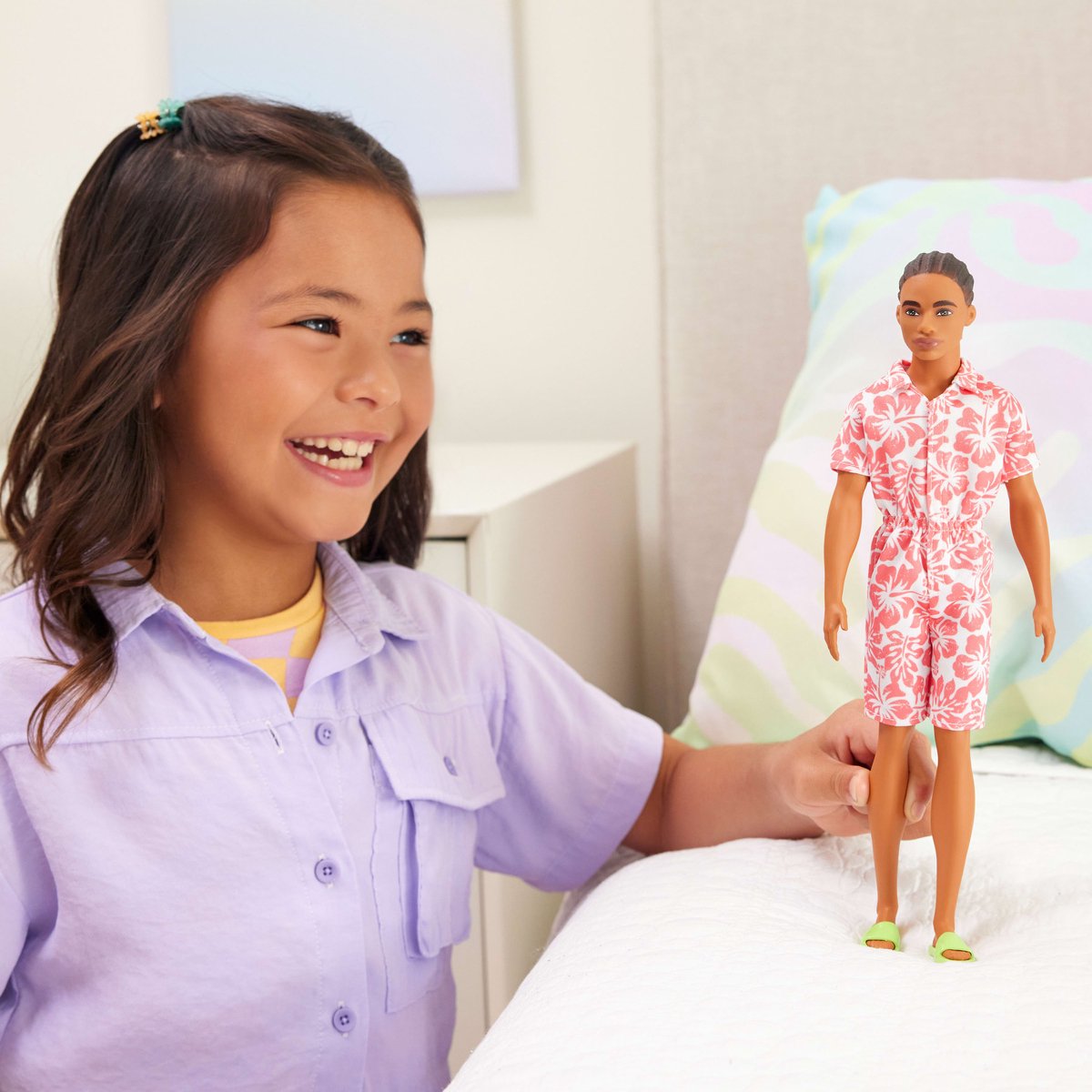 Barbie Fashionista Hawain Ken Pop Roze Kinderen — afbeelding 5