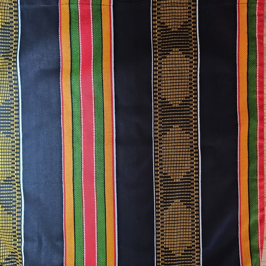 Handgemaakte draagtas met Afrikaanse print | Strandtas